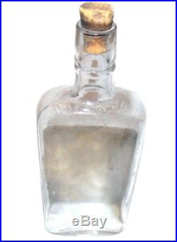 Antique Pre-Prohibition Zeb Stump Whiskey Bottle Flask Peter C. Kern Buffalo NY