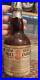 Antique Quandt Brewing Co. Troy NY Vigor Brand Malt Extract Brown Bottle RARE