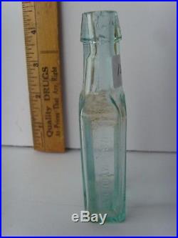 Antique Rare Dr Kilmer's-Binghamton, NY Medicine Bottle 4&1/4 1880-1900 40/12