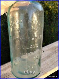 Antique Robert Gibson's Tablets Bottle By E. C. Rich Manchester England New York