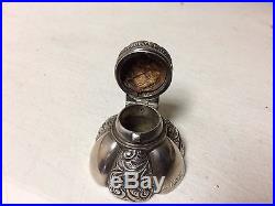 Antique S. Cottle & Co. NY NY Sterling Silver Repousse Vanity Perfume Bottle