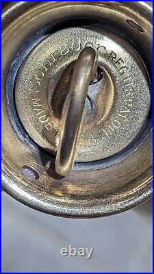 Antique Saks New York GEM Brass Hot Water Bottle/Bed Warmer Regus Schrader Cap