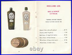 Antique Saloon Bottles NY Merchant Nicholas Rath trade bk price list Whiskey Gin