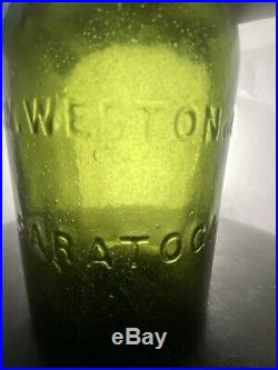 Antique Saratoga NY Mineral Water G. W. Weston & Co. Fantastic Seed Bubbles