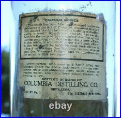 Antique Seneca Chief Whiskey Bottle Native American Indian Chief Waterloo Ny Old