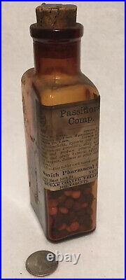 Antique Smith Pharmacal Co. Medicine Bottle New York No. 1690 Passiflora Rare