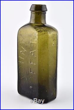 Antique Stoddard NH John Moffat Phoenix Bitters New York Glass Bottle