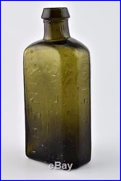Antique Stoddard NH John Moffat Phoenix Bitters New York Glass Bottle