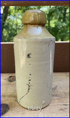 Antique Stoneware Tolhurst & Peters English Brewed Ginger Beer Bottle Clinton NY