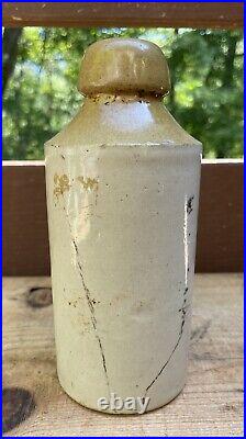 Antique Stoneware Tolhurst & Peters English Brewed Ginger Beer Bottle Clinton NY