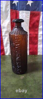 Antique Tippecanoe bottle H. H. Warner & Co. Amber ROCHESTER NEW YORK