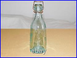 Antique Vintage 7 High 1879 Hennessy & Nolan Albany Ny Embossed Bottle