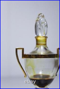 Antique Vintage CHARLES OF THE RITZ NY Directoire Perfume Bottle 20% Full
