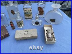 Antique WOODWORTH & Sons ROCHESTER NY GLASS Perfume Bottle Collection 1800-1900s