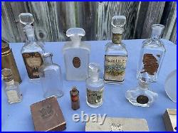 Antique WOODWORTH & Sons ROCHESTER NY GLASS Perfume Bottle Collection 1800-1900s