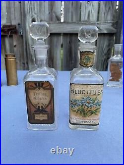 Antique WOODWORTH & Sons ROCHESTER NY GLASS Perfume Bottle Collection 1800-1900s