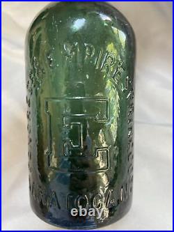 Antique emerald green quartCONGRESS & EMPIRE SPRING CO (E)SARATOGA N. Y. 9.25