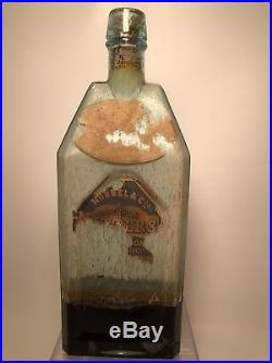 Attic Found Super Rare Unlisted Geo. C. Hubbel's Golden Bitters Hudson, N. Y