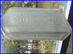 BACH'S AMERICAN COMPOUND AUBURN, N. Y, Pontiled Medicine Bottle