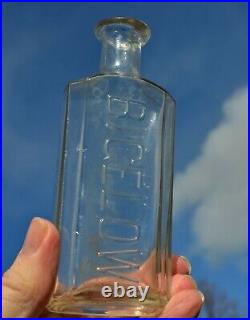 BIGELOW rare 1893 NYC prescription bottle from C. O. Bigelow