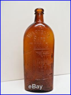 Basement Fresh Rare Warners SAFE Tonic Bottle Rochester NY A. &D. H. C Marked