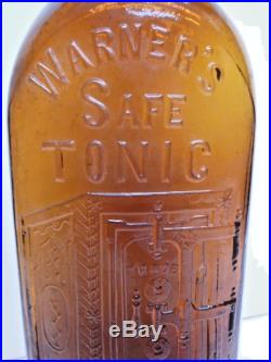 Basement Fresh Rare Warners SAFE Tonic Bottle Rochester NY A. &D. H. C Marked