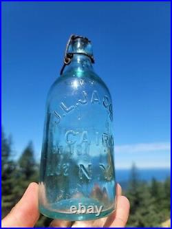 Beautiful 1890s Cairo New York Mineral Water? Old Aqua J. L. Jacobs Bottle