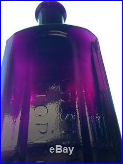 Beautiful Purple Puce Mrs S. A. Allens New York NY Worlds Hair Restorer