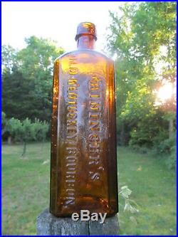 Biningers Old Kentucky Bourbon 1849 Reserve Peened Broad St Ny Address Gem