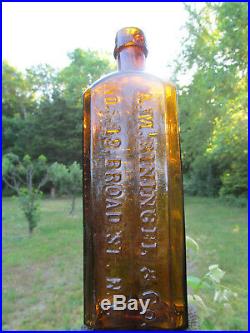 Biningers Old Kentucky Bourbon 1849 Reserve Peened Broad St Ny Address Gem