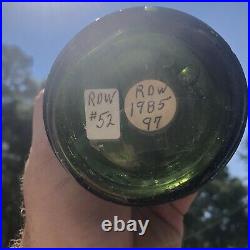 Blown Bottle SARATOGA NY HOTCHKISS CONGRESS Springs Deep Forest Green 1860s