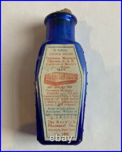 Blue Coffin Shaped Poison Bottle The Norwich Pharmacal Co Norwich New York