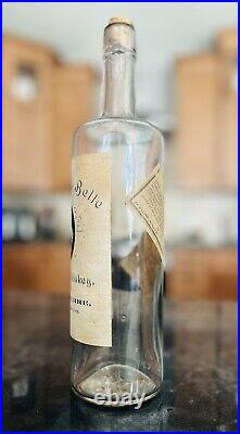 Blue Grass Belle Whiskey G B Lowerre Paper Label Bottle New York Pre Pro 5th Qt