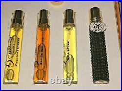 Bond No. 9 Black Swarovski Purse Refillable Spray bottle + 3 fragrances 7ML vial