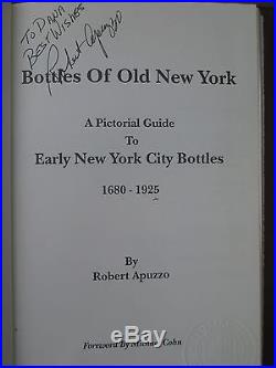 Bottles of Old New York Hard cover Pictoral Guide of New York Bottles