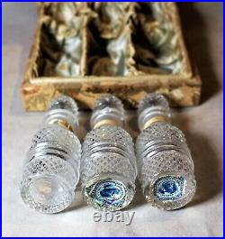 Boxed Set of 3 Labeled Perfume Bottles by C B Woodworth & Son-Rochester, NY c1870