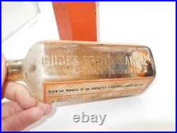 Bq Breitenenbach Ny Gude's Pepto-mangan Paper Label Embossed Medicine Bottle Box