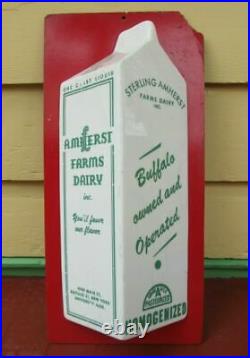 Buffalo NY Milk Bottle Carton Light-up Sign, Amherst Farm Dairy Snyder NY