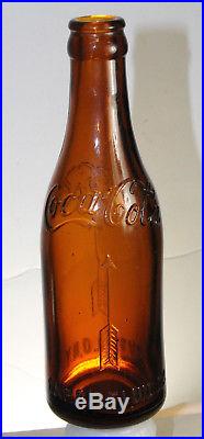 Buffalo Ny Amber Coca Cola Straight Side Bottle Nice! Scarce