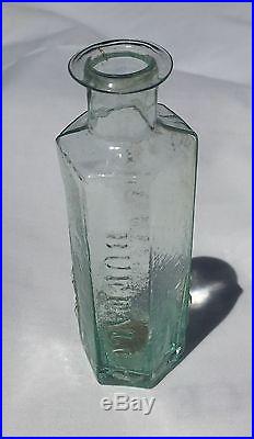 C. C Bristol Buffalo NY Early Pontil Pontiled Medicine Bottle C 1830s
