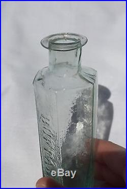 C. C Bristol Buffalo NY Early Pontil Pontiled Medicine Bottle C 1830s