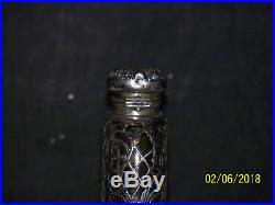 C1890's La Pierre Co. New York Sterling Silver Dragon Oriental Overlay Hip Flask