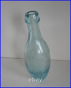 CARL H SCHULTZ 1868 Tenpin Glass Bottle May 1868-New York- Blob Top-Rare