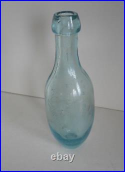 CARL H SCHULTZ 1868 Tenpin Glass Bottle May 1868-New York- Blob Top-Rare