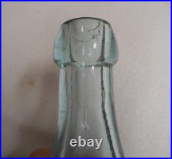 CARL H SCHULTZ 1868 Tenpin Glass Bottle May 1868-New York- Blob Top-Rare