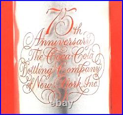 COCA-COLA Bottling Co of NEW YORK 10 oz Bottle 75th Anniversary