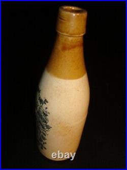 Circa 1880s Hinckel Brewing Old Jug Lager Ceramic Bottle, Albany, NY Version 2