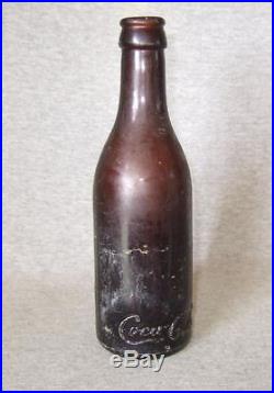 Circa 1910 Coca-Cola amber straight sided bottleNew York NY