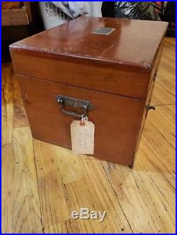 Civil War NY Browns Pharmacy Apothecary Large Medicine Chest Opium Poison Full