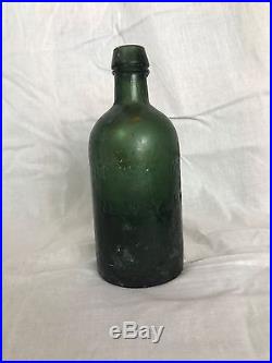 Clarke & Co New York Antique Glass Mineral Water Bottle